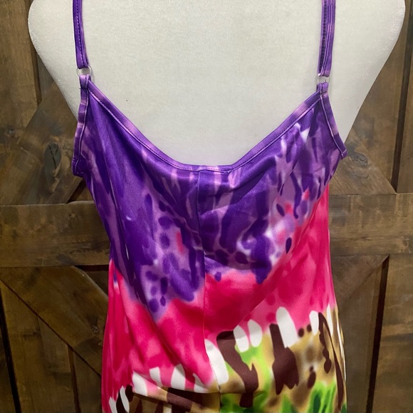 Purple and Green Tie Dye Maxi Dress NWT - Picture 7 of 15